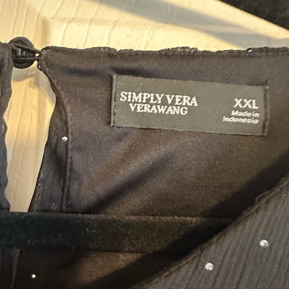 Simply‎ Vera Vera Wang Black Mini Dress - Picture 2 of 6